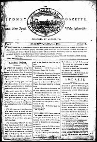 The Sydney gazette and New South Wales advertiser-first issue 5 March 1803.jpg